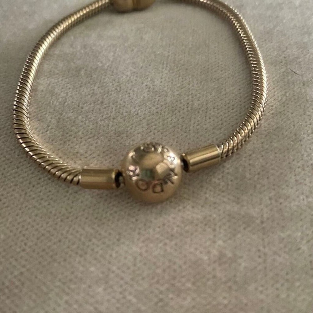 Pandora Moments Snake Chain Bracelet-Gold Plated